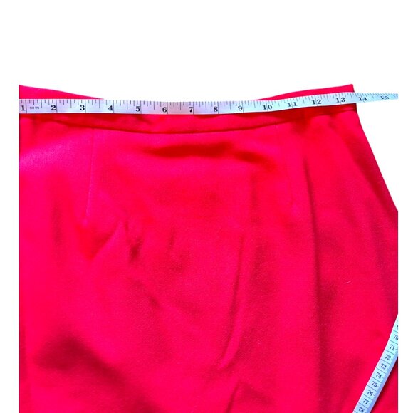 BICCI Florine Wachter VNTG Black Red Skirt/Blazer/Scarf Suit Gold Accents Sz 8 - Picture 11 of 16